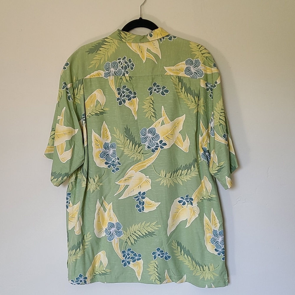 SWAPPED Vintage Tommy Bahama 100% Silk Button Down Collared Shirt - Picture 2 of 9